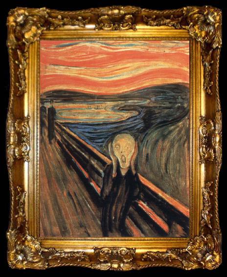 framed  Edvard Munch the scream, ta009-2